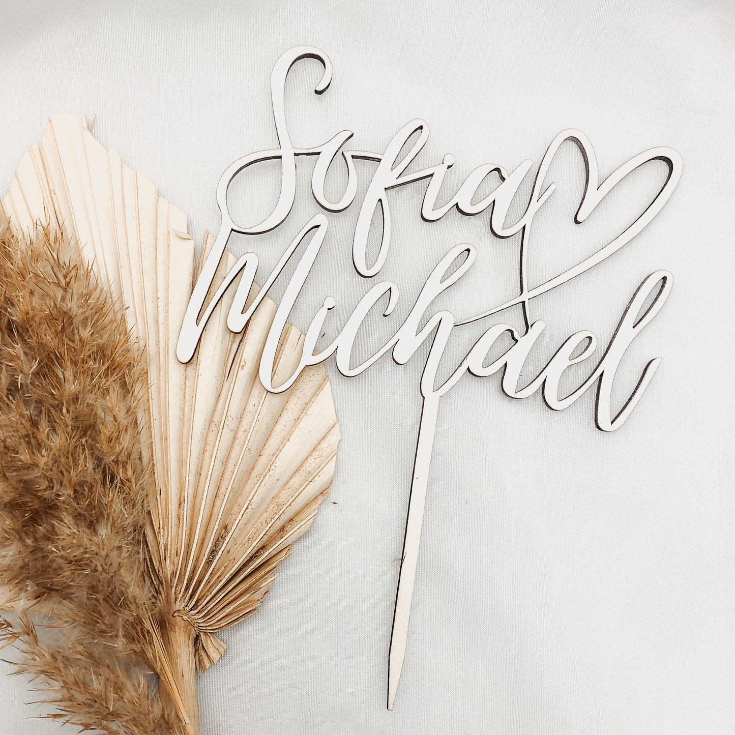 Caketopper Hochzeit mit Namen des Brautpaares | Jahrestag | Tortendeko | Deko | Hochzeit | Hochzeitstorte