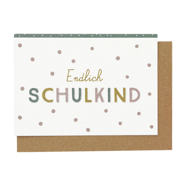Karte  Endlich Schulkind