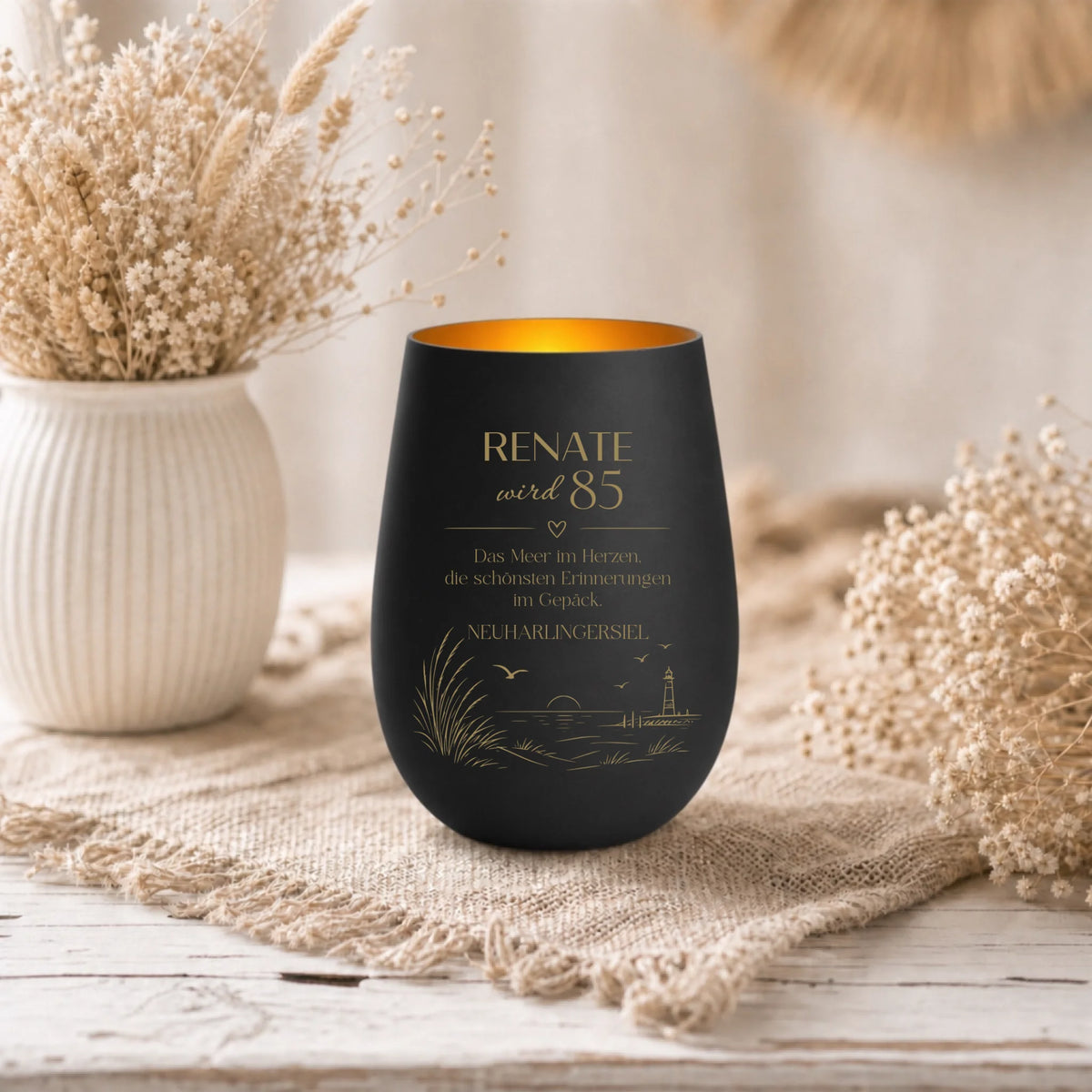 Windlicht schwarz-gold2