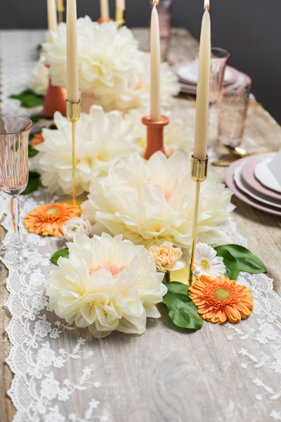 Dekoblumen Seidenpapier, creme