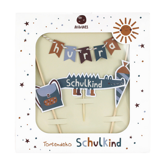 Caketopper Hurra Schulkind