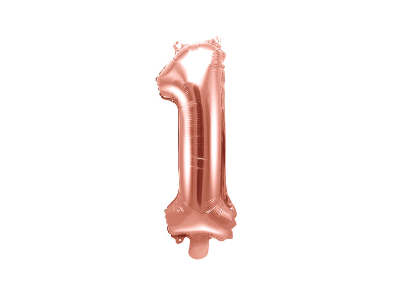 Zahlenballon Roségold
