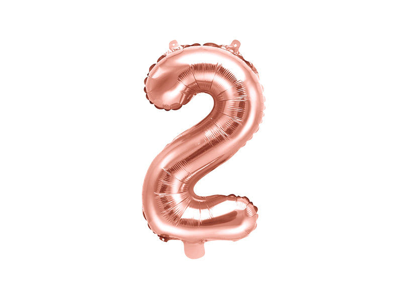Zahlenballon Roségold