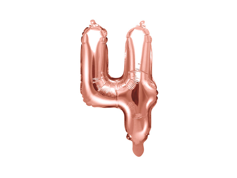 Zahlenballon Roségold