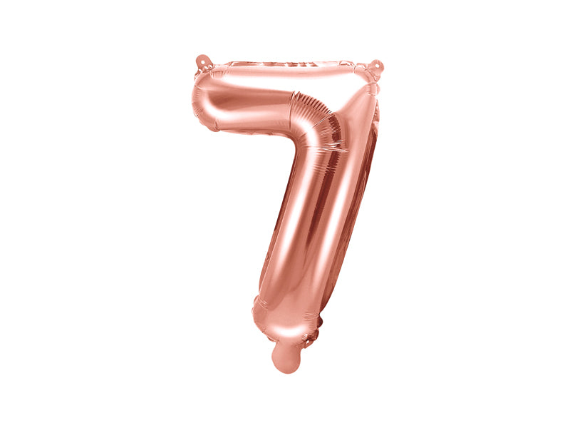 Zahlenballon Roségold