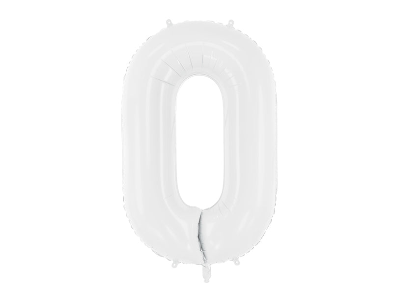 Zahlenballon weiß