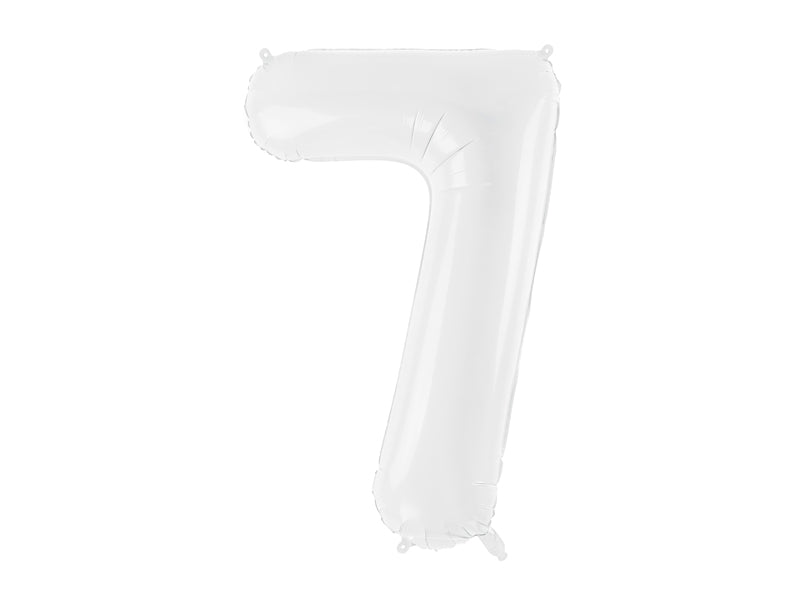Zahlenballon weiß