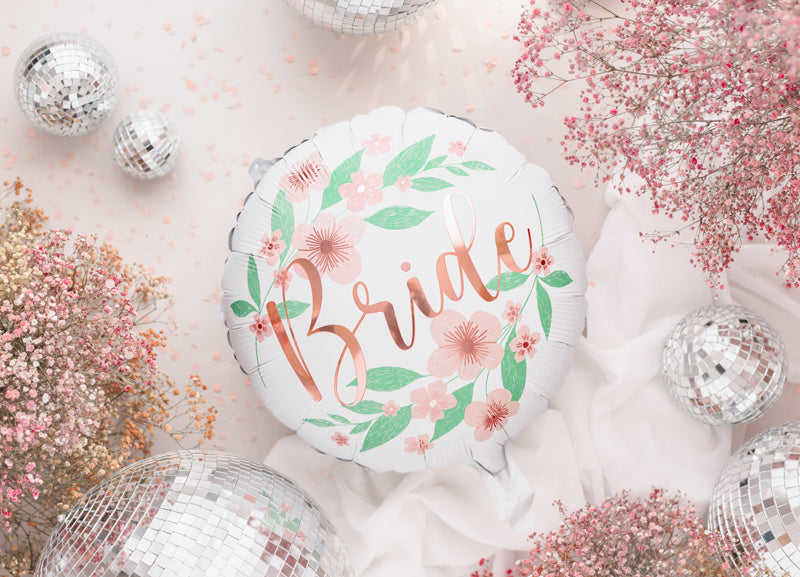 Folienballon Bride Blumen