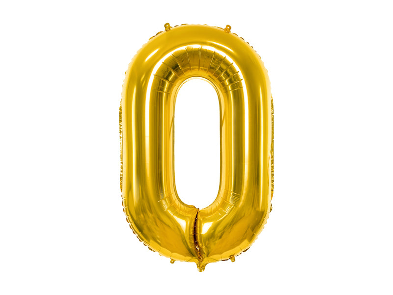Zahlenballon Gold