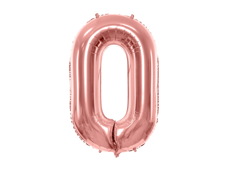 Zahlenballon Roségold