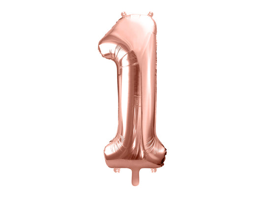 Zahlenballon Roségold