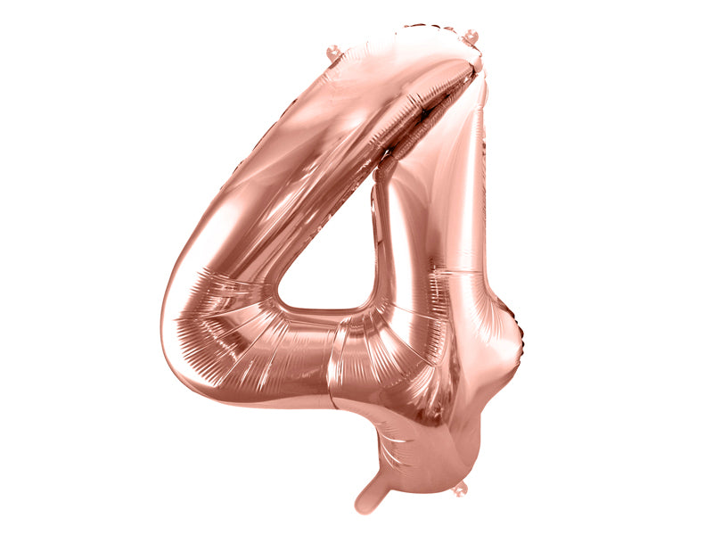 Zahlenballon Roségold