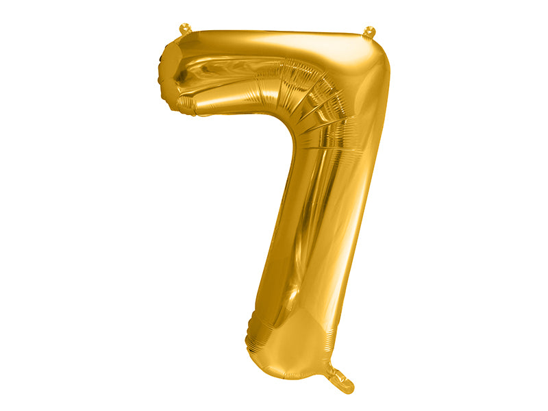 Zahlenballon Gold