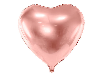 Folienballon Herz Roségold