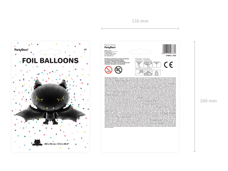 Folienballon Fledermaus