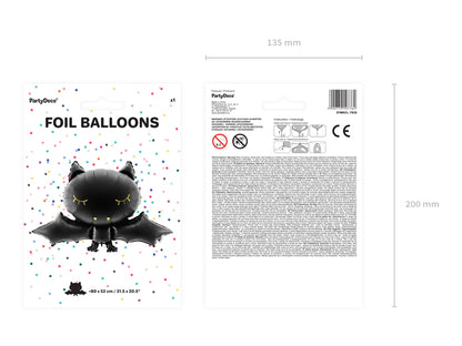 Folienballon Fledermaus