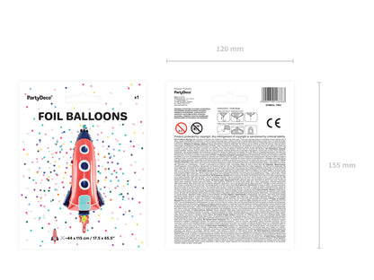 Folienballon Rakete