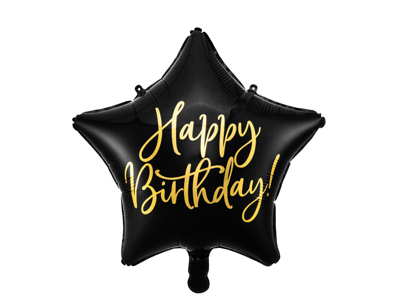 Folienballon Happy Birthday Stern