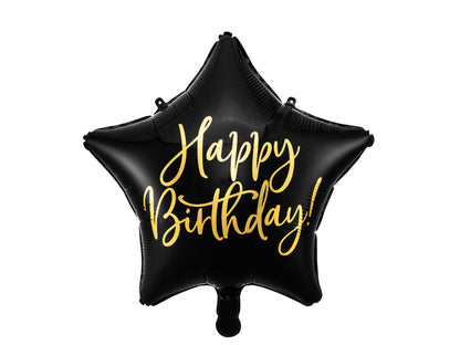 Folienballon Happy Birthday Stern