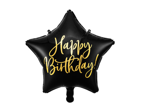 Folienballon Happy Birthday Stern