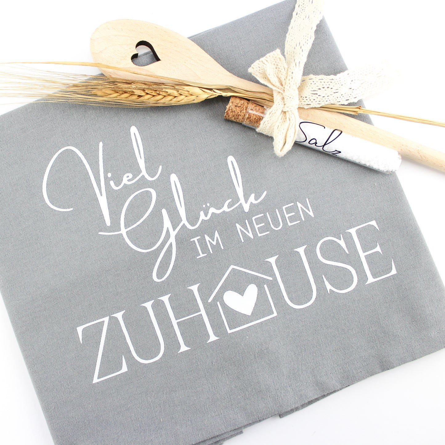 Geschirrtuch, Geschenk zur Einweihung, zum Einzug