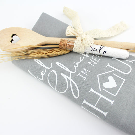 Geschirrtuch, Geschenk zur Einweihung, zum Einzug