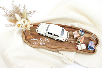 Personalisiertes Hochzeitstablett - Kreatives Geldgeschenk zur Hochzeit