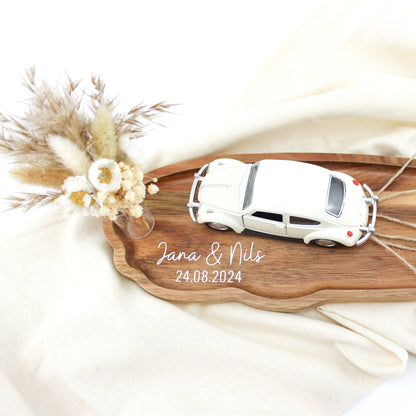 Personalisiertes Hochzeitstablett - Kreatives Geldgeschenk zur Hochzeit