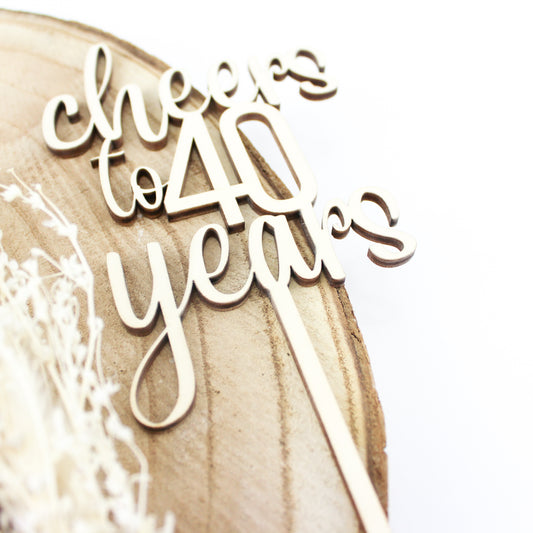 Caketopper 40. Geburtstag