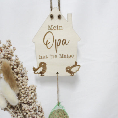 Vogelfutterstation "Opa hat 'ne Meise"