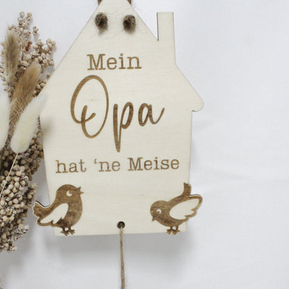 Vogelfutterstation "Opa hat 'ne Meise"