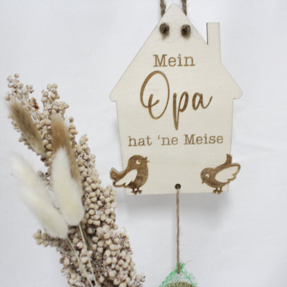 Vogelfutterstation "Opa hat 'ne Meise"
