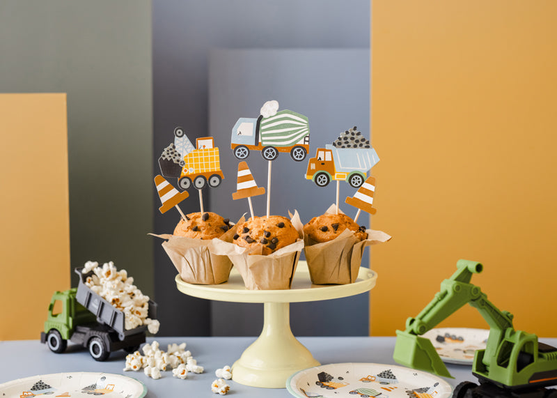 Muffindeko - Baufahrzeuge