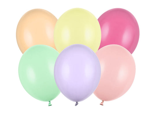Luftballons 30cm, Pastel Mix 6Stk