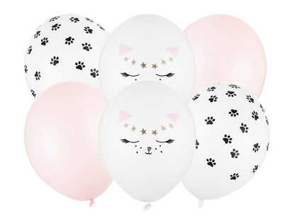 Luftballons Katze 6 Stck