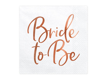 Servietten Bride to Be, roségold