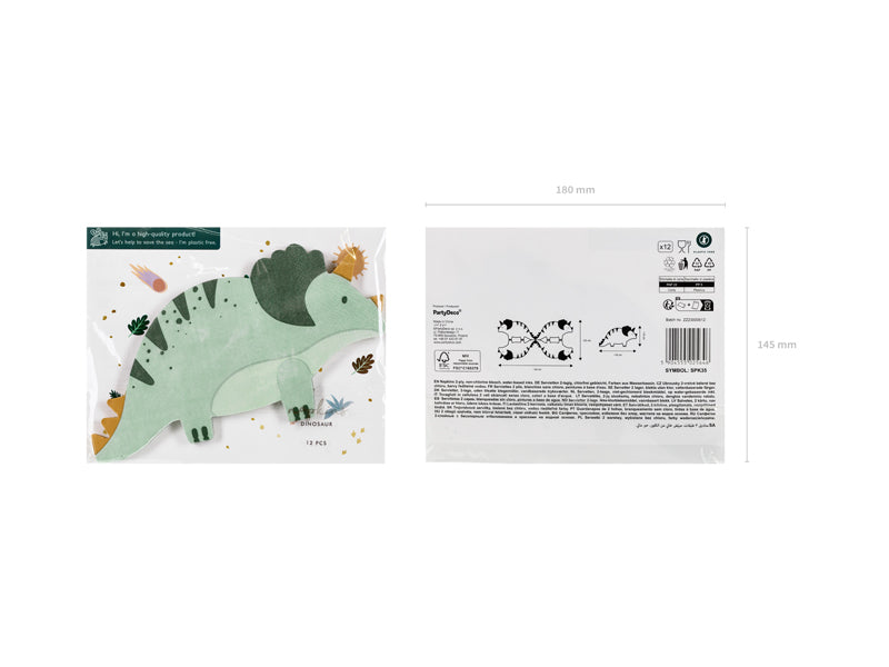 Servietten Triceratops