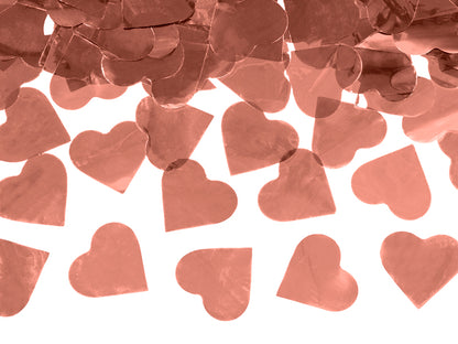 Konfettikanone Herzen rosegold
