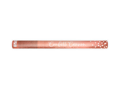 Konfettikanone Herzen rosegold