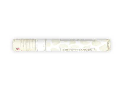 Konfettikanone Rosenblätter Creme