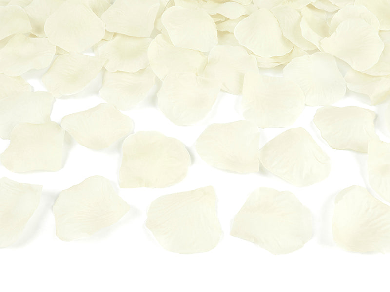 Konfettikanone Rosenblätter Creme