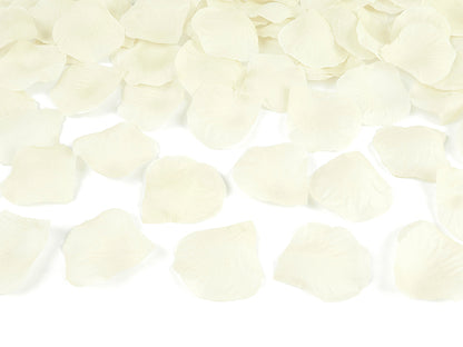 Konfettikanone Rosenblätter Creme