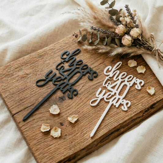 Caketopper mit Wunschzahl zum Geburtstag