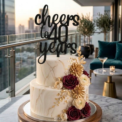 Caketopper mit Wunschzahl zum Geburtstag