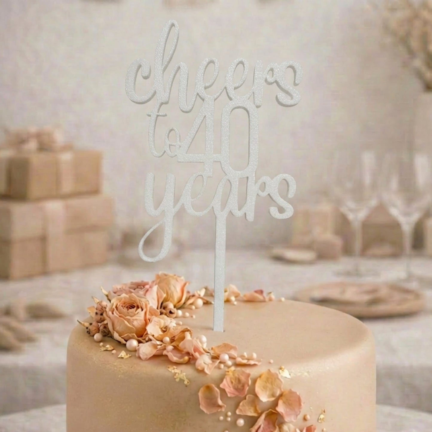 Caketopper mit Wunschzahl zum Geburtstag