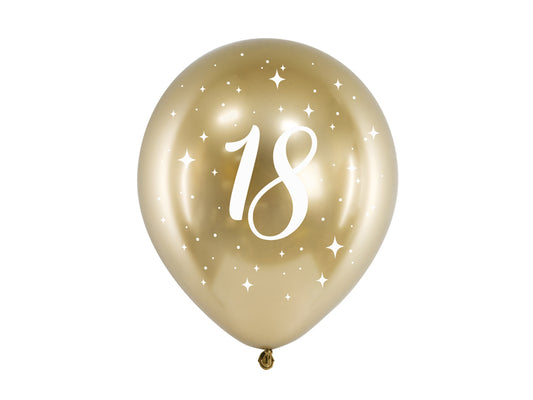 Ballons Glossy 30cm, 18, gold