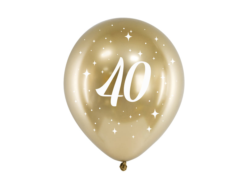 Ballons Glossy 30cm, 40, gold