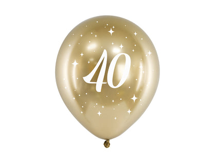 Ballons Glossy 30cm, 40, gold
